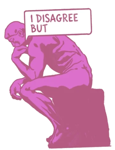 Love Speech sticker: I Disagree But