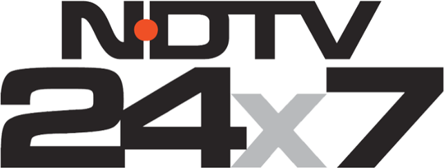 NDTV 24x7 logo from the 2003 launch era; no public campaign still for *News with a Difference* was found.