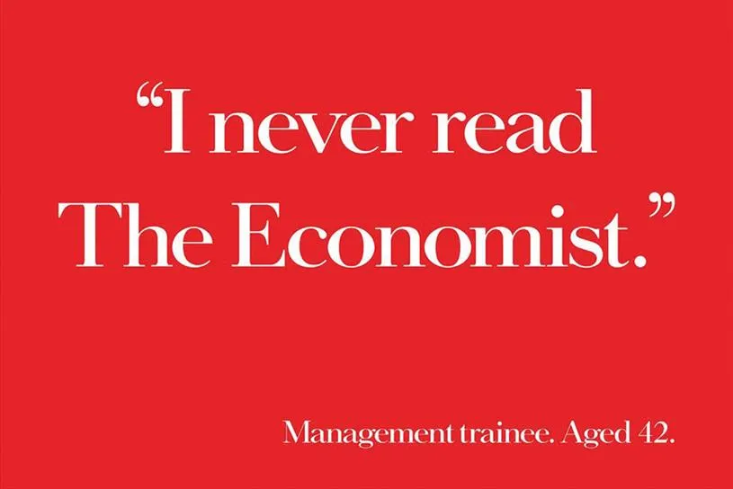 Trade-press print ad from *The Economist*'s long-running campaign by Abbott Mead Vickers BBDO (1988-onwards).