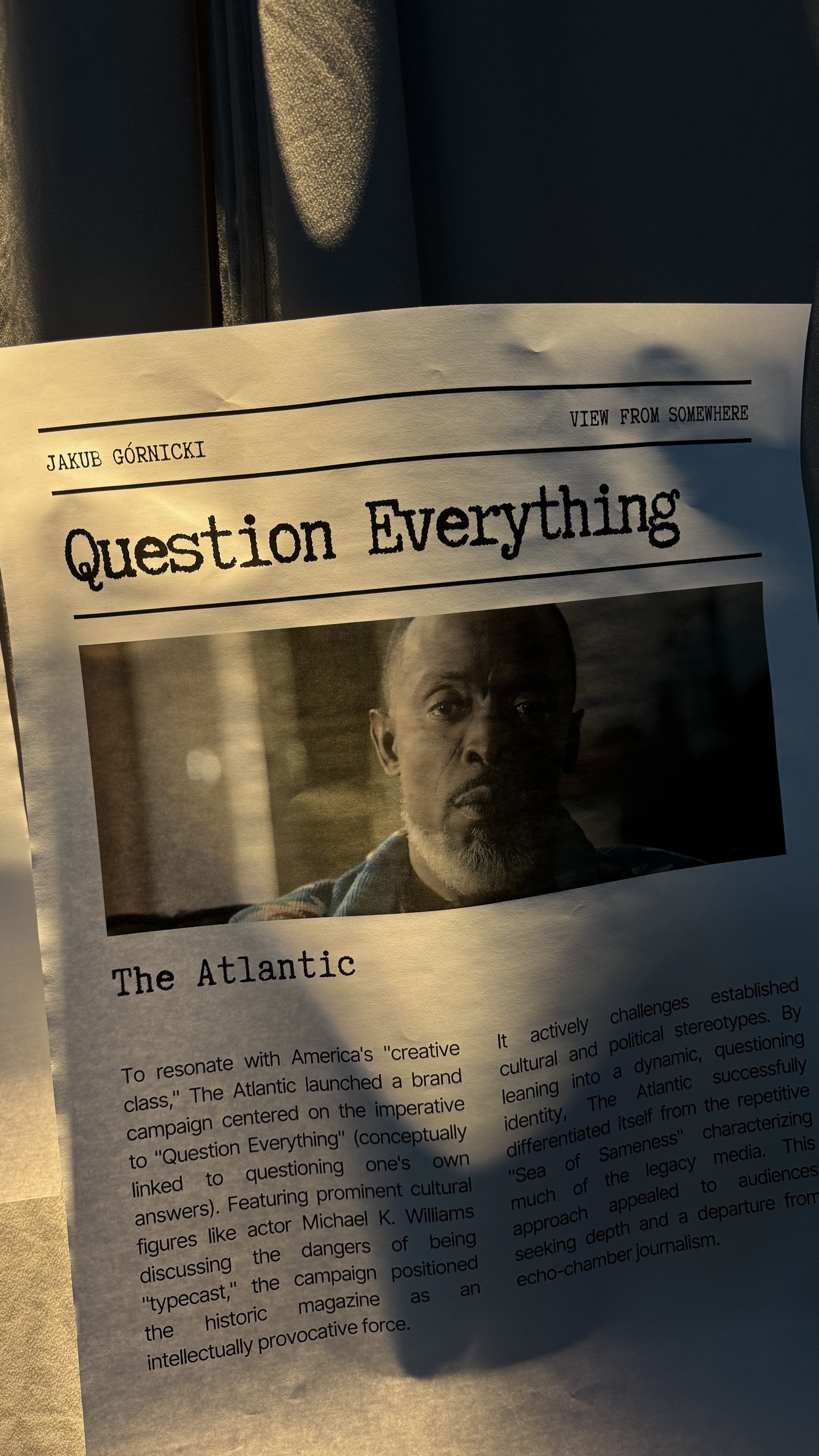 QUESTION EVERYTHING · THE ATLANTIC