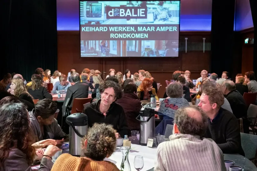 De Balie live journalism image.