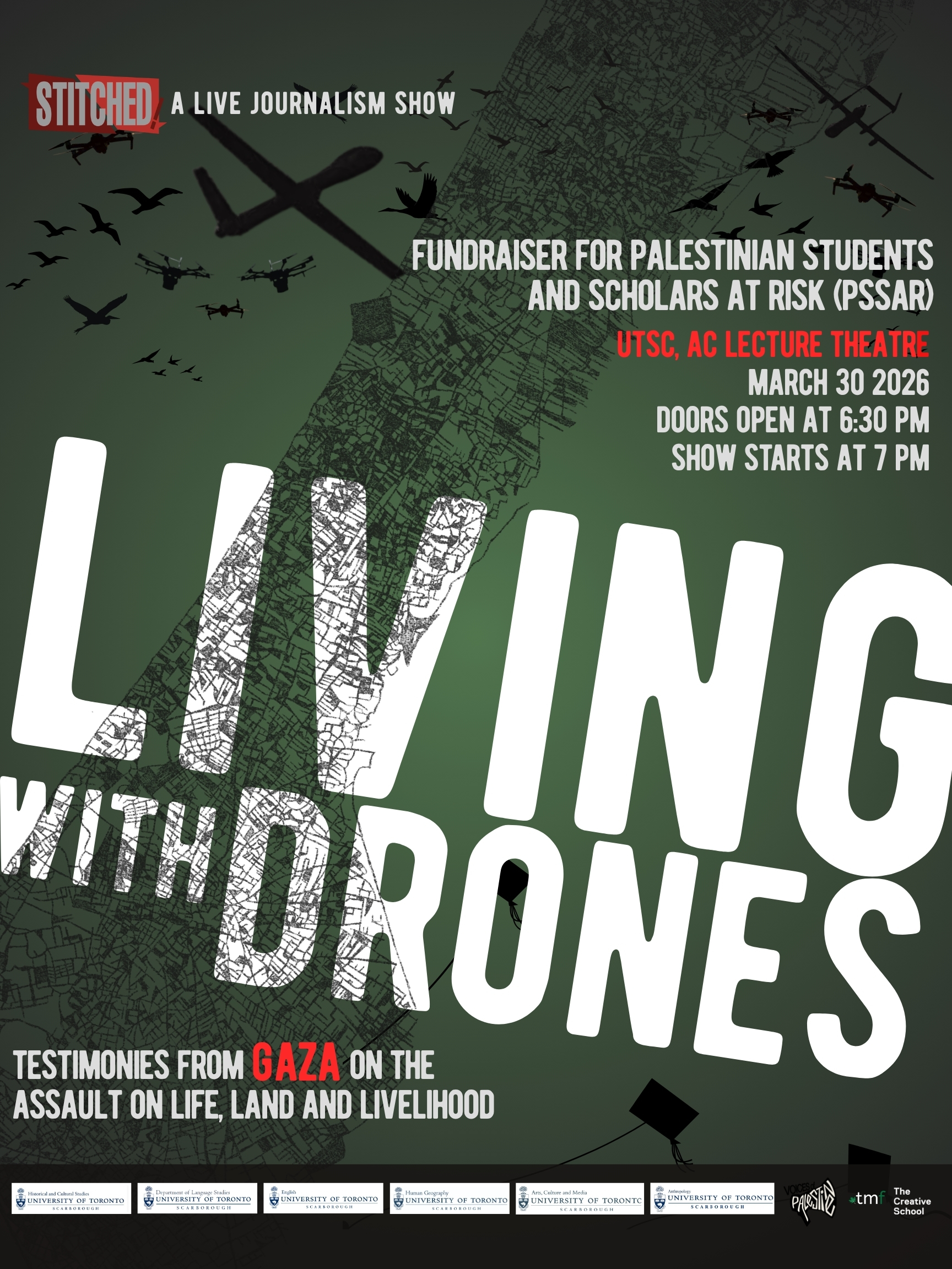 Living with Drones poster artwork.