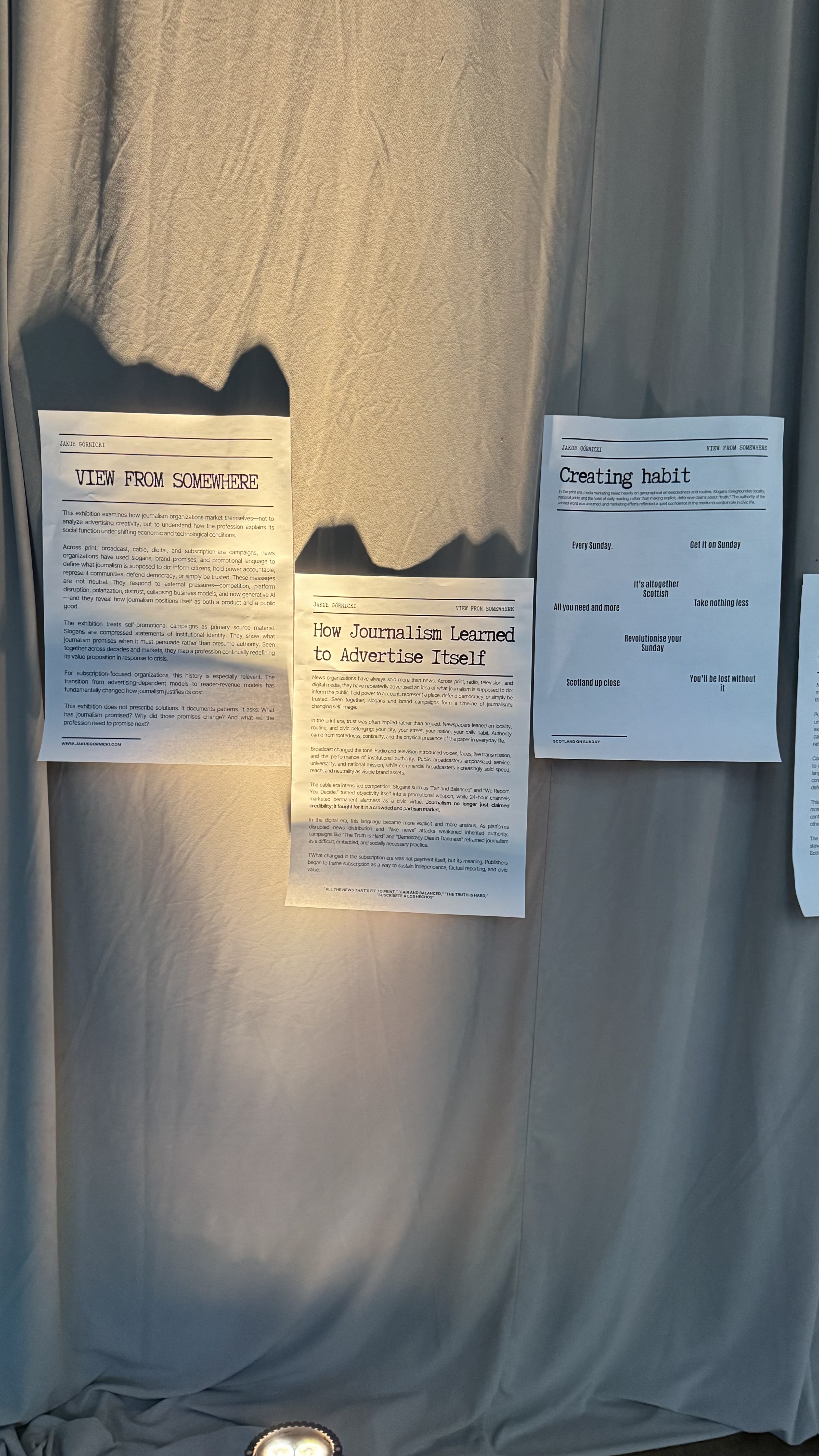 View From Somewhere exhibition