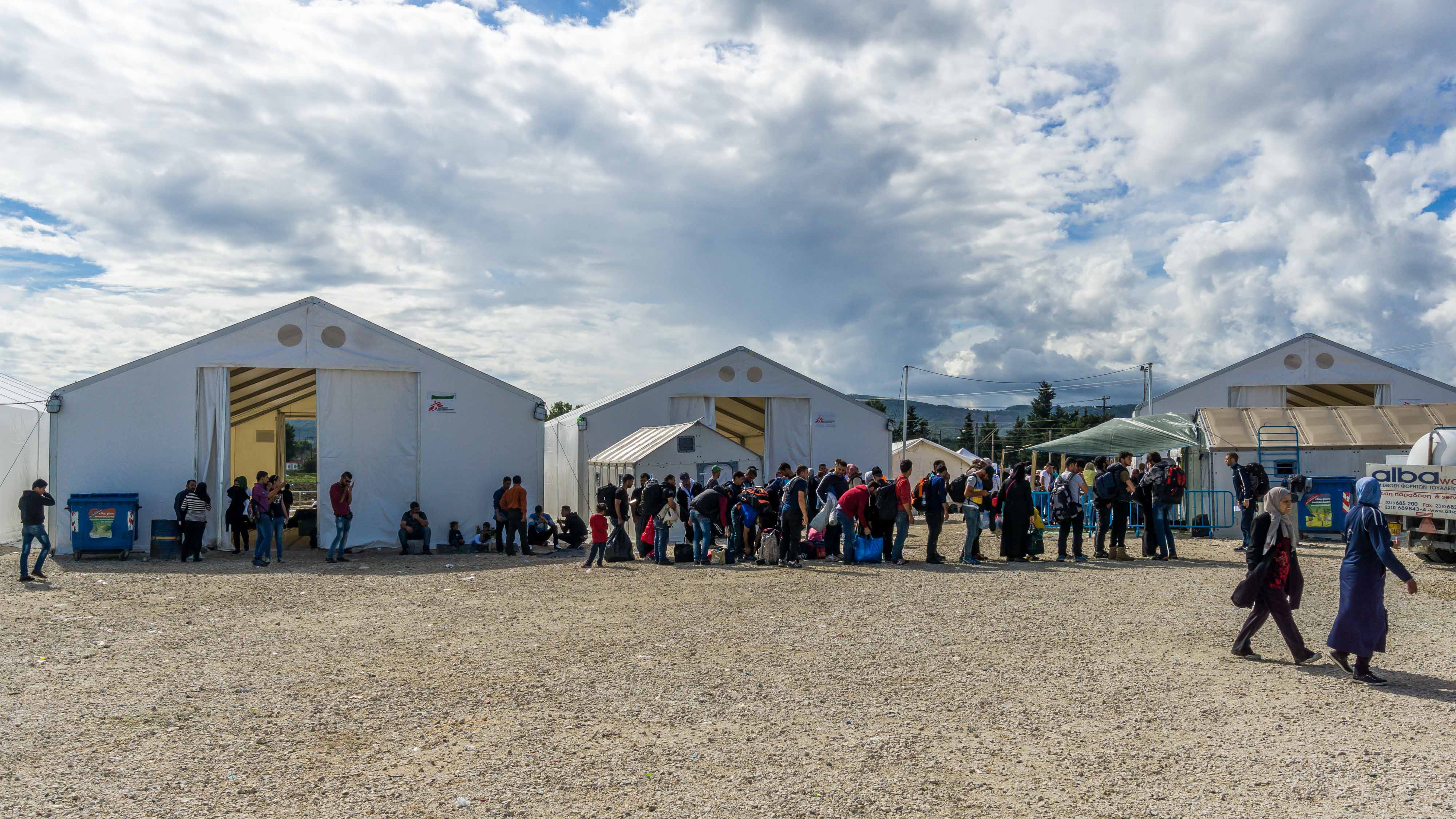 Refugee camp in Idomeni, Greece