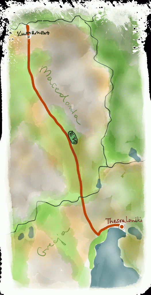 Droga Bałkańska - odcinek od Salonik do granicy Macedonii z Serbią